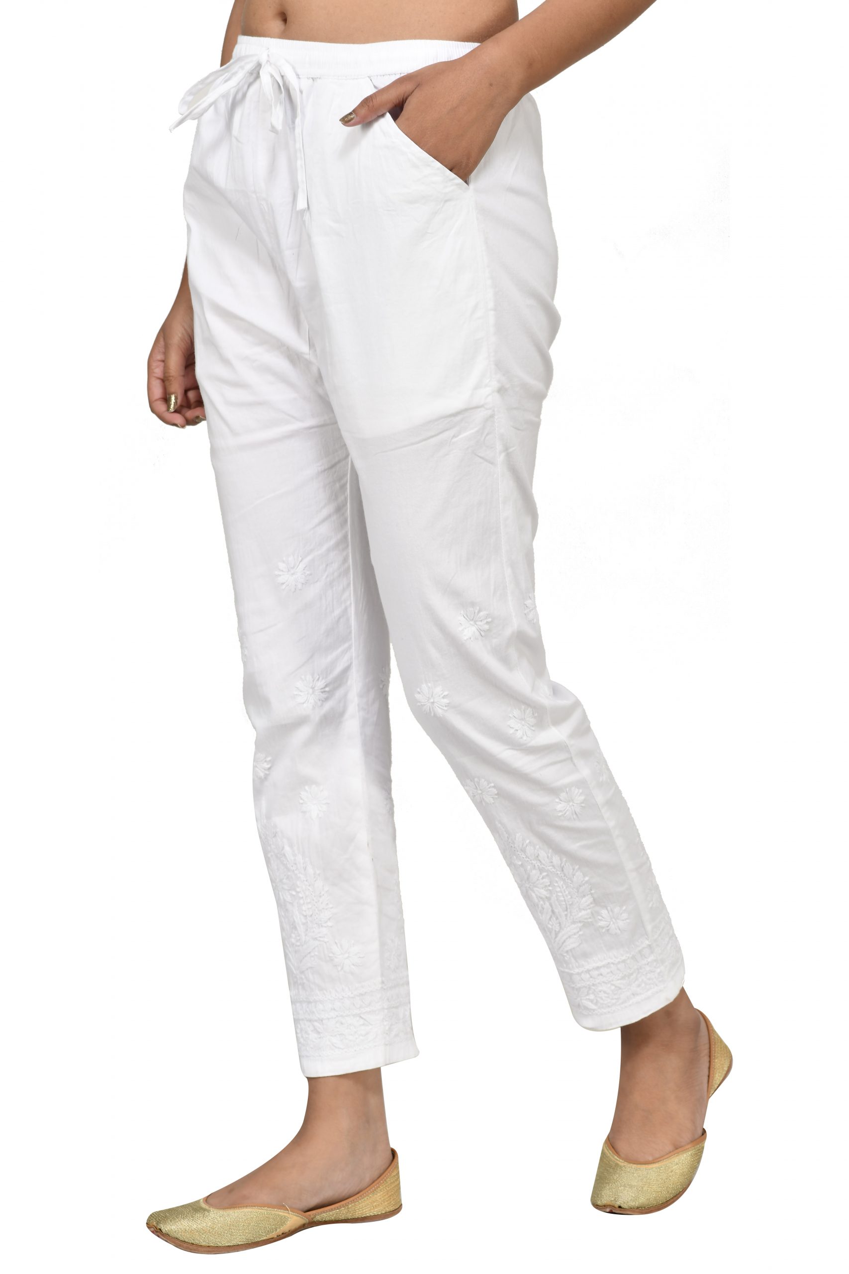 Men White Trousers - Buy Men White Trousers online in India